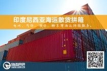 印度尼西亚海运散货拼箱